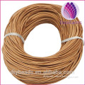 wholesale colorful 4mm round leather cord sold by 100 yard each roll